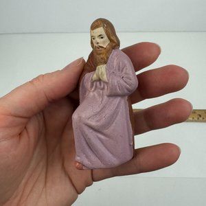 Vtg Nativity Manger Joseph‎ Christmas Replacement Paper Mache Delicate Germany